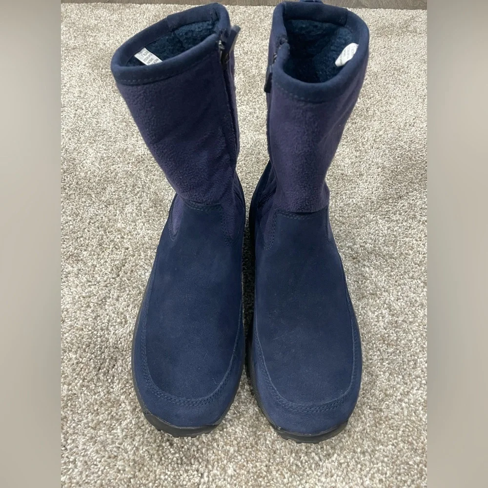 L.L. Bean Dark Blue Suede Boots
